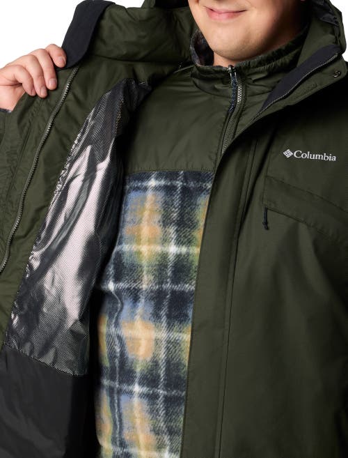 Columbia Big & Tall Omni-tech 3-in-1 Bugaboo Jacket In Greenscape
