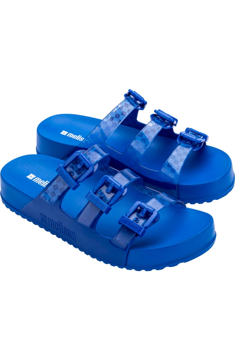 Melissa Cozy Stripes Platform Slide Sandal, Main, color, Blue