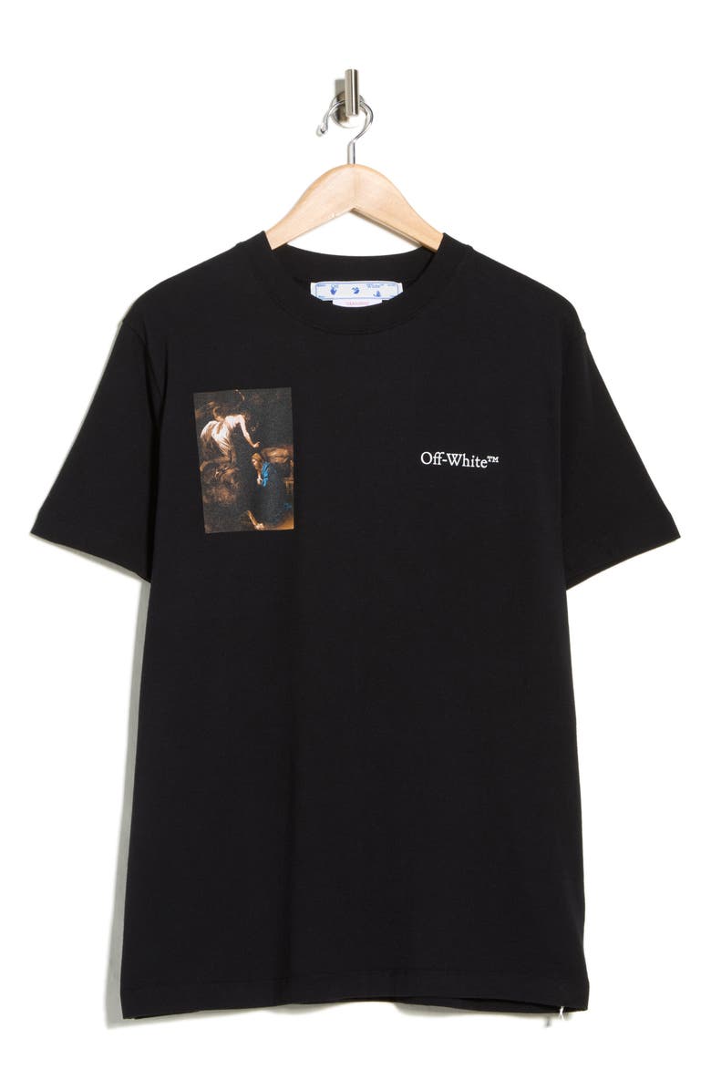 Off-White Slim Fit Caravaggio Lute Graphic T-Shirt, Alternate, color,