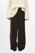 MANGO Side Stripe Wide Leg Pants