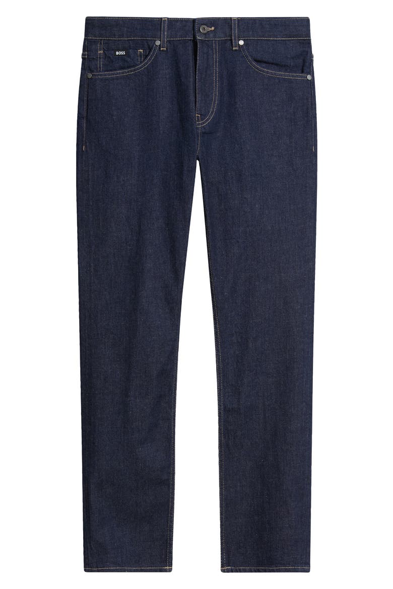 Delaware Slim Fit Stretch Jeans, Main, color, DARK BLUE