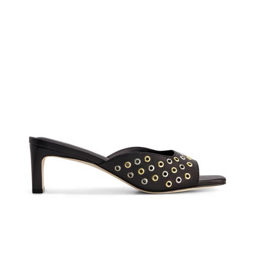 Bernardo Footwear Cenza Grommet Kitten Heel Mule