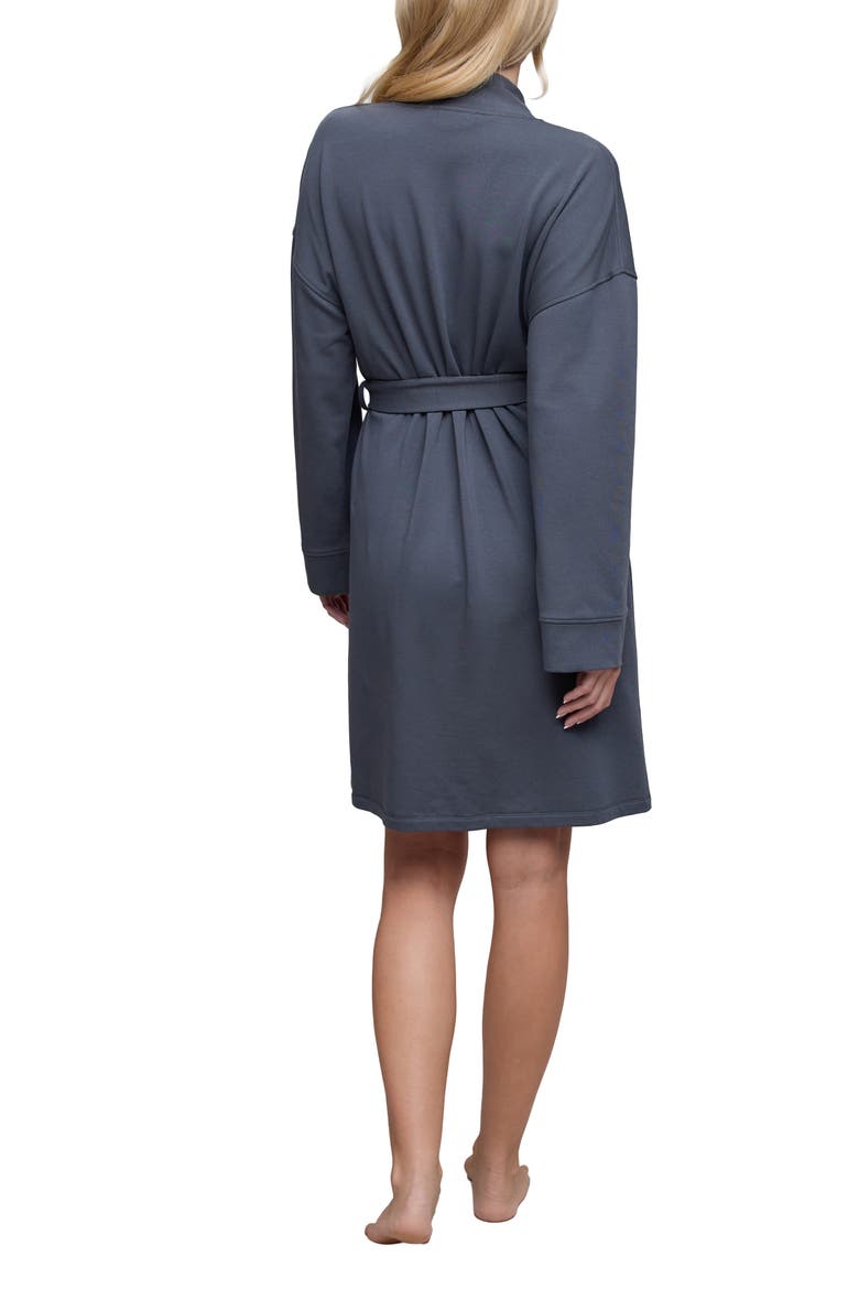 Brushed Luxe Lounge Robe, Alternate, color, SLATE BLUE