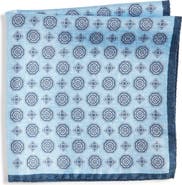 Nordstrom Medallion Reversible Silk Pocket Square