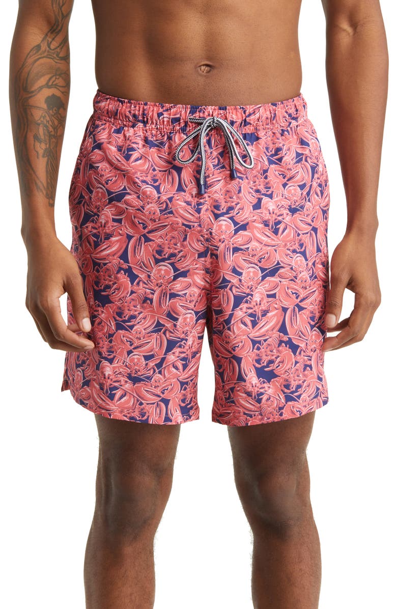 Peter Millar Lobsters Swim Trunks, Main, color, 