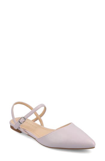 Journee Collection Martine Supernatural Shades Slingback Flat In Lilac