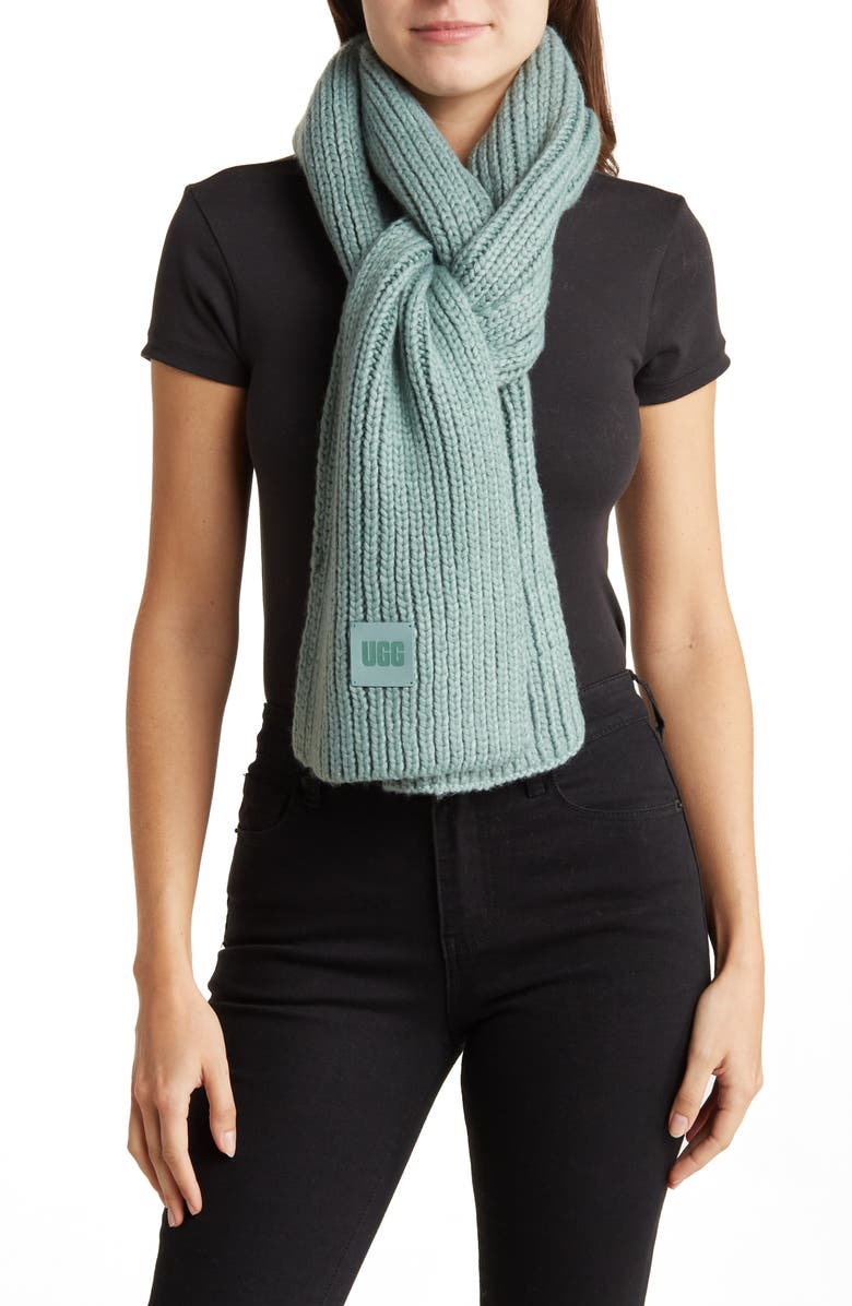 UGG<sup>®</sup> Chunky Rib Knit Scarf, Main, color,