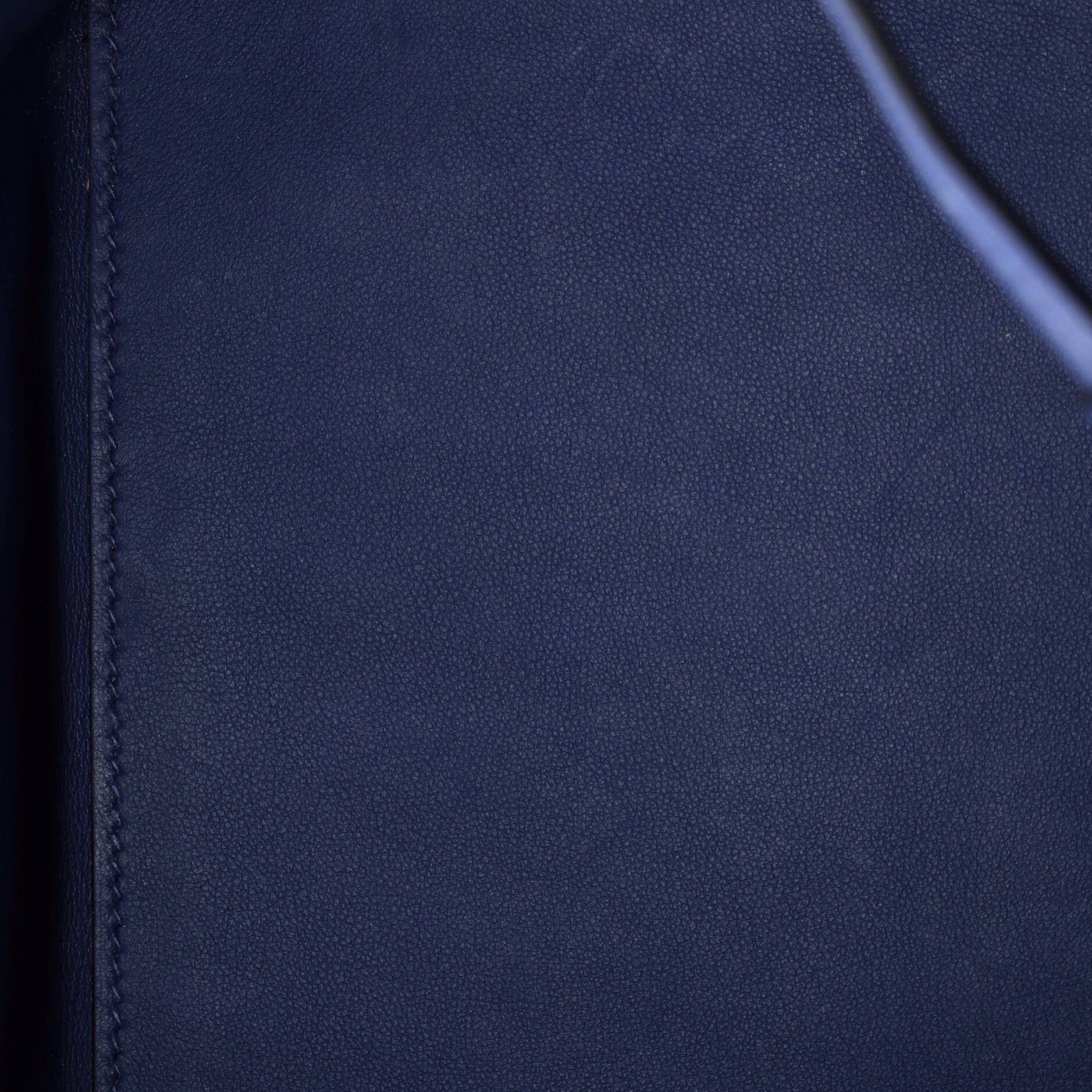 Pre-Owned Hermes Licol Bag Evercolor 17, Alternate, color, Bleu Brighton