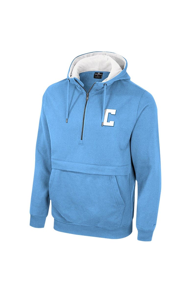 COLOSSEUM Men's Colosseum Light Blue Columbia University Team Half-Zip Pullover Hoodie, Alternate, color, Light Blue