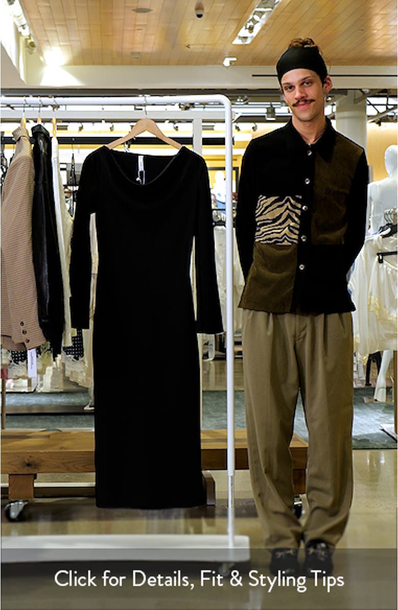 Cowl Neck Long Sleeve Dress, sales video thumbnail