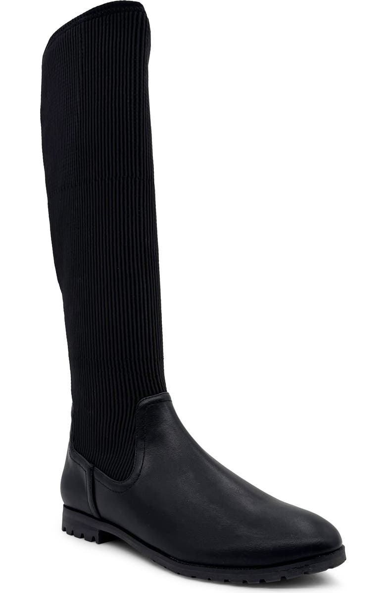 CHELSEA CREW Brandy Tall Boot, Main, color, Black Pu