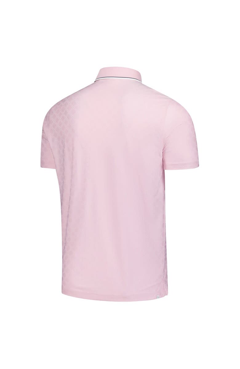 PUMA Men's Puma  Pink Arnold Palmer Invitational Tipped Jacquard Polo, Alternate, color, Pink