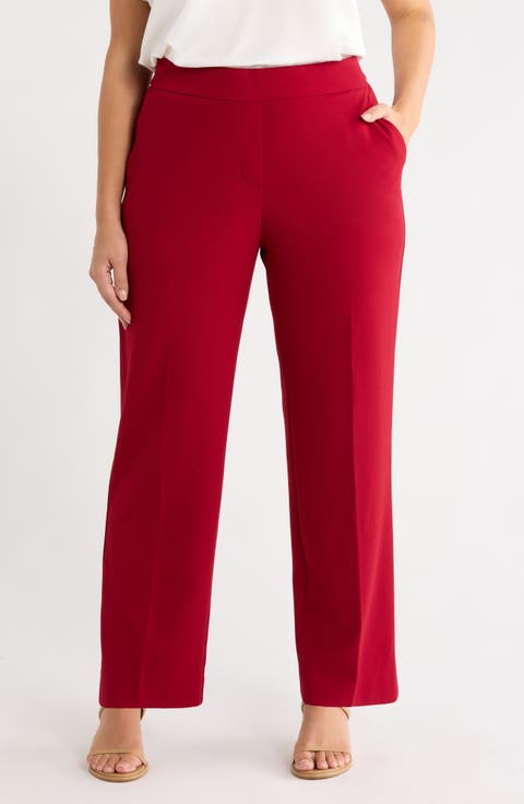 Pull On Straight Leg Trousers