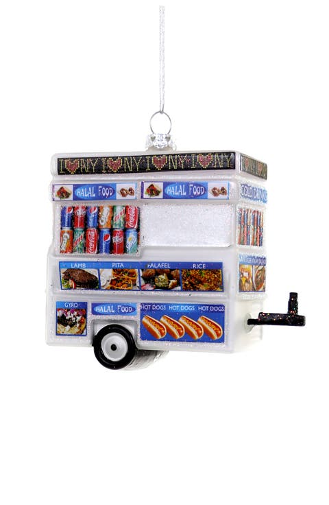 Food Cart Glass Ornament
