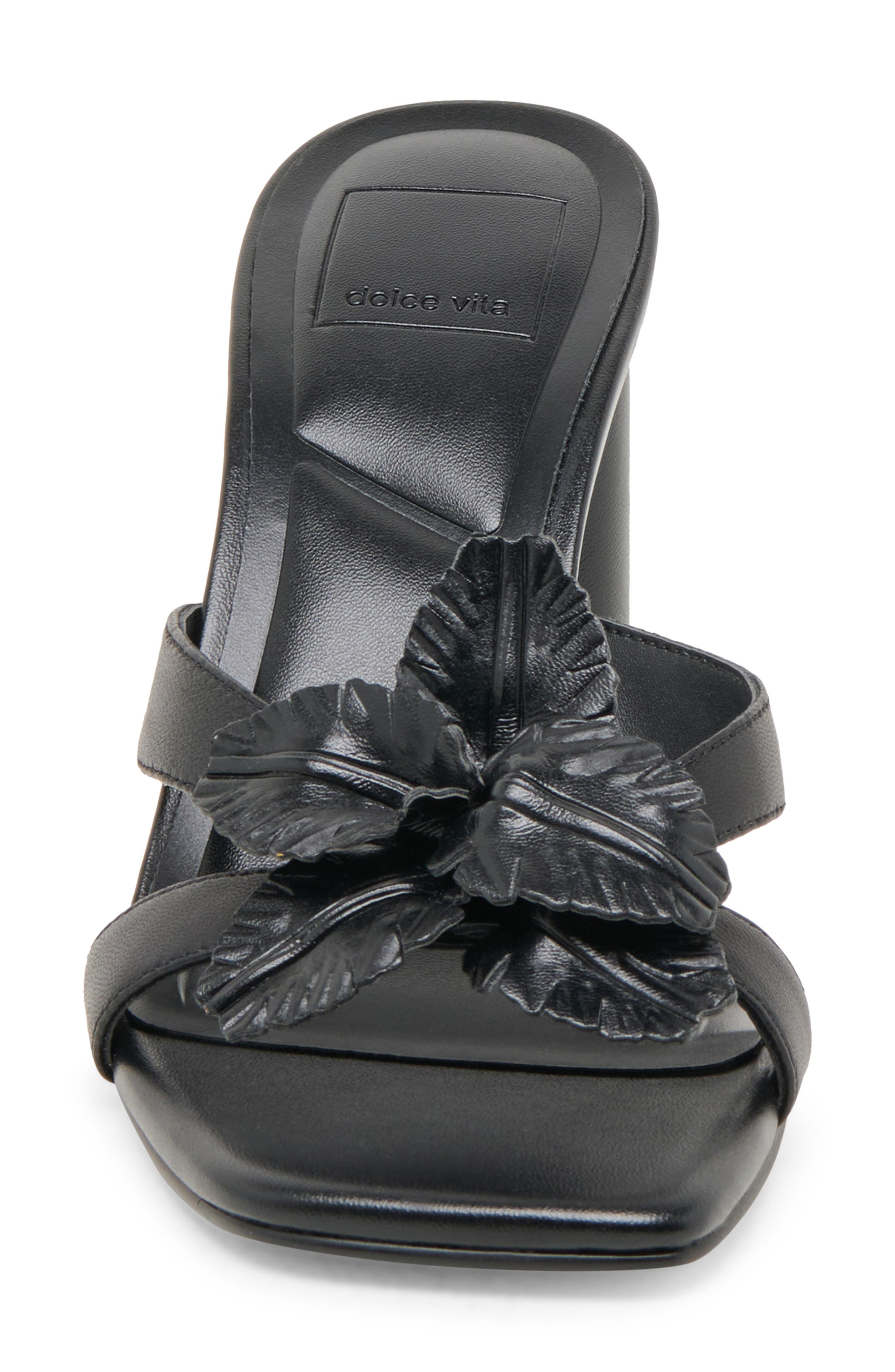 Dolce Vita Nikil Sandal, Alternate, color, Black Leather