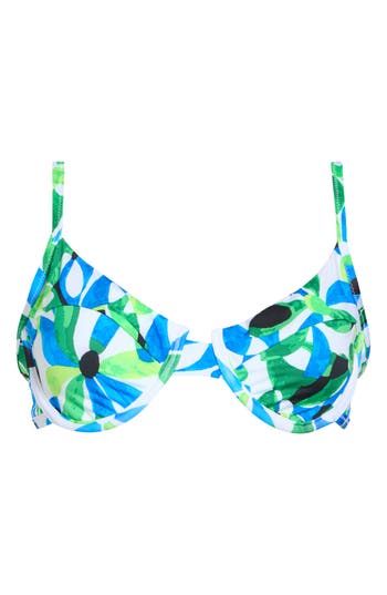 Shop Sanctuary Floral Underwire Bikini Top In White