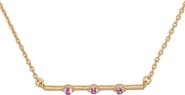 Kate Spade New York hint of shimmer bar pendant necklace
