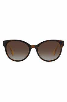 Nathalie 55mm Polarized Round Sunglasses