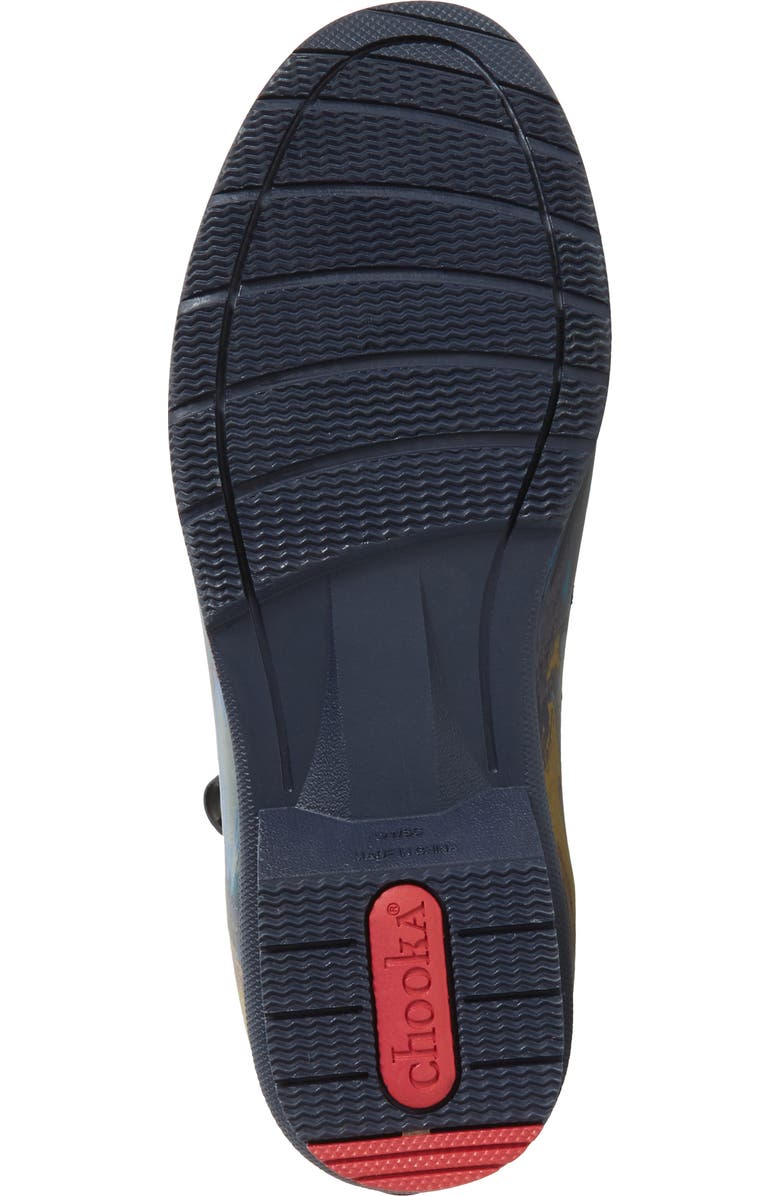 Chooka Nina Floral Mid Calf Rain Boot, Alternate, color,