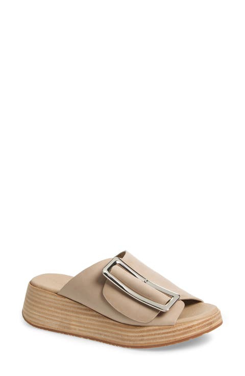 Ela Platform Wedge Slide Sandal (Women)