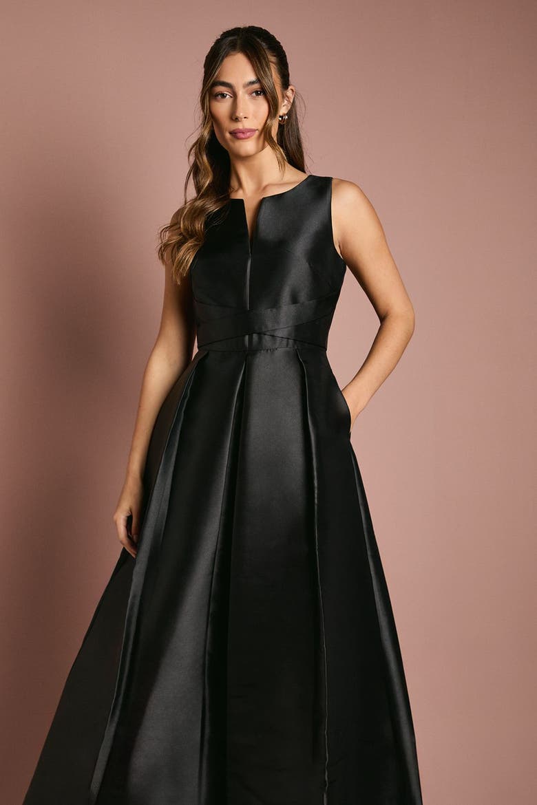 Fit And Flare Sleeveless Dress, Alternate, color, Black