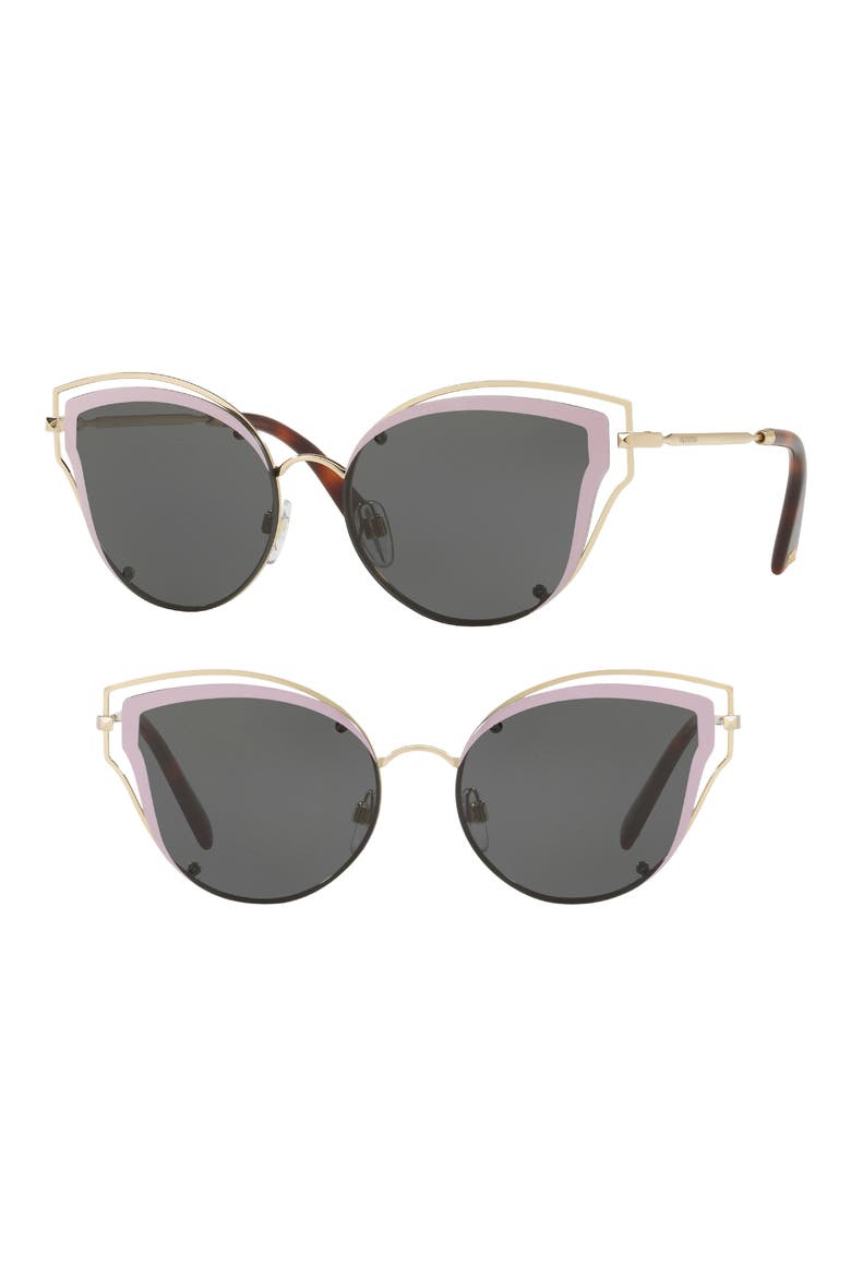 58mm Layered Frame Aviator Sunglasses, Main, color, HAVANA