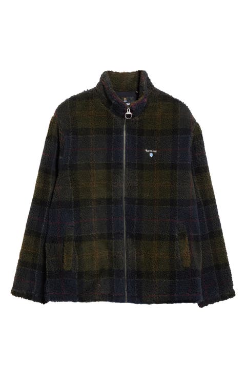 Tartan Faux Shearling Jacket