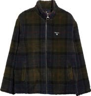 Barbour Tartan Faux Shearling Jacket