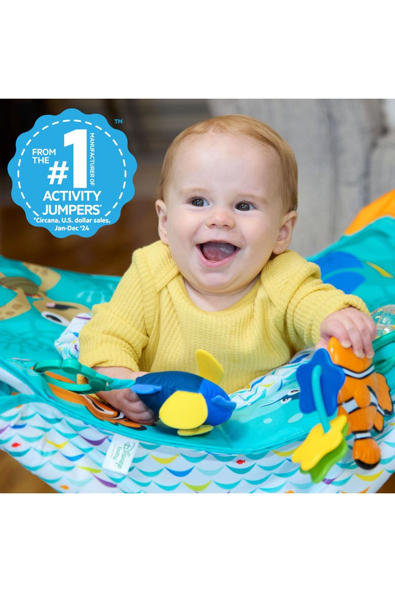 Disney Baby Finding Nemo Pop 'N Jump Foldable Activity Center by Bright Starts, Alternate, color, Blue