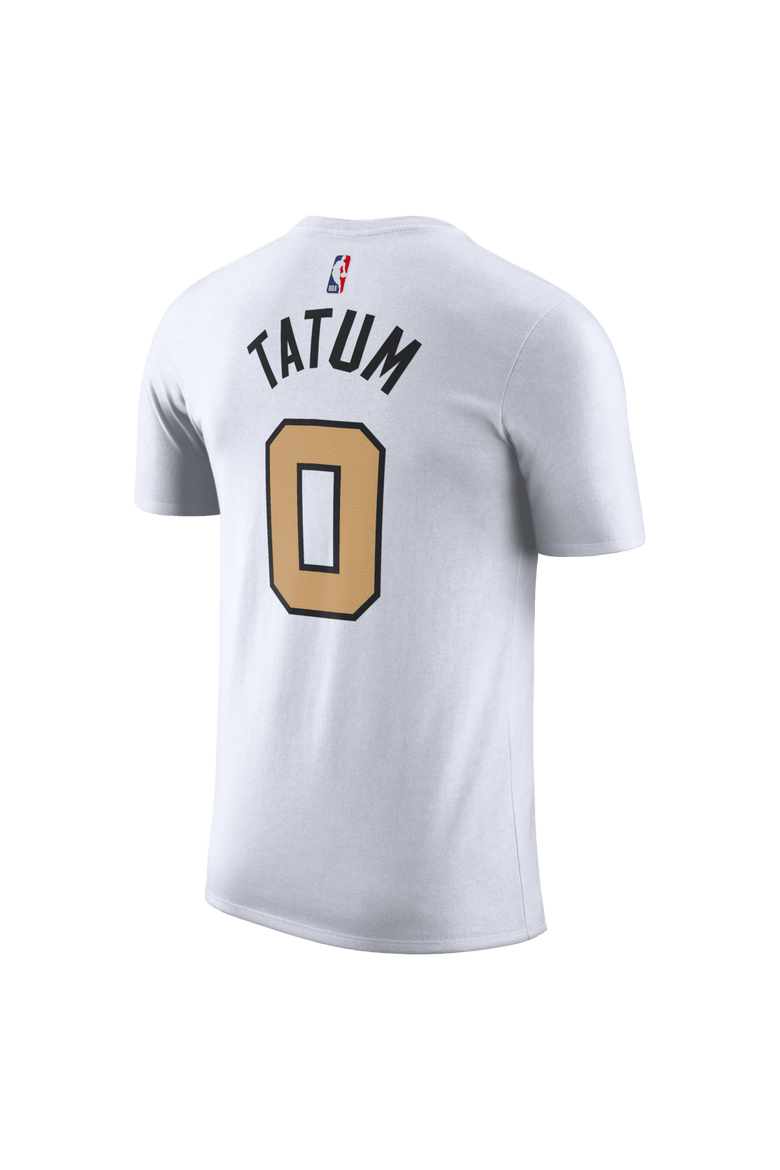 Unisex Nike Jayson Tatum White Boston Celtics 2025/26 City Edition Name & Number T-Shirt, Alternate, color, White