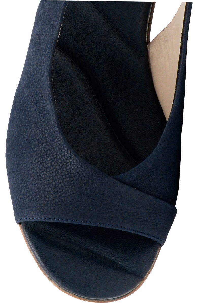 Amalfi by Rangoni Elevato Slingback Sandal, Alternate, color, Navy Long Beach