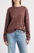 Rails Ramona Horseshoe Embroidered Crewneck Sweatshirt
