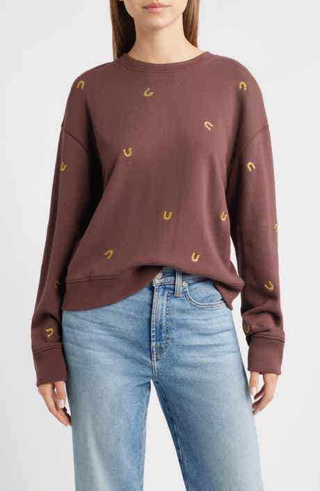 Rails Ramona Horseshoe Embroidered Crewneck Sweatshirt