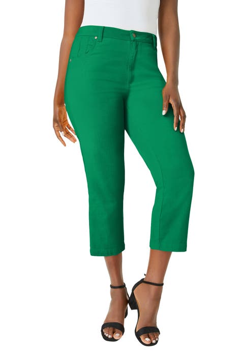 Classic Cotton Denim Capri (Plus)