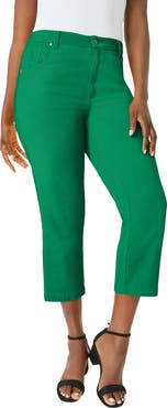 Jessica London Classic Cotton Denim Capri
