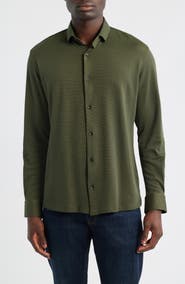 Stone Rose Two Tone DryTouch® Performance Button-Up Shirt