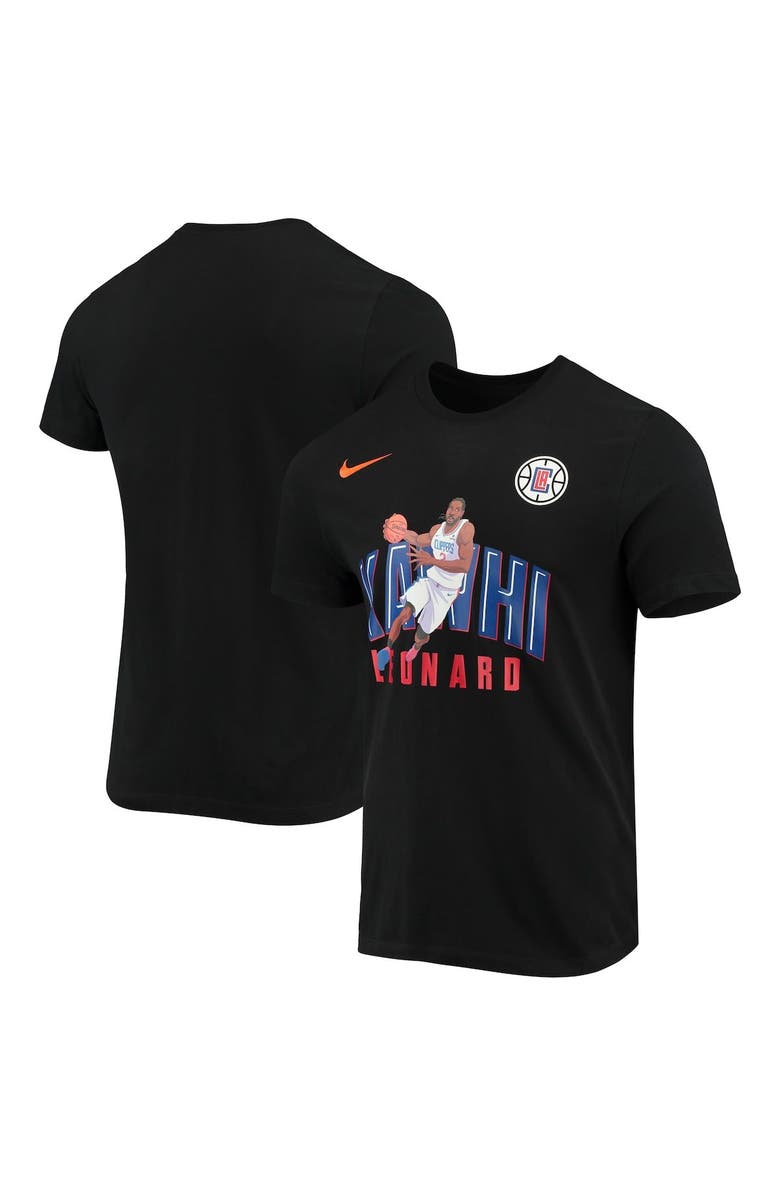 Nike Men's Nike Kawhi Leonard Black LA Clippers Hero Performance T-Shirt, Main, color, 