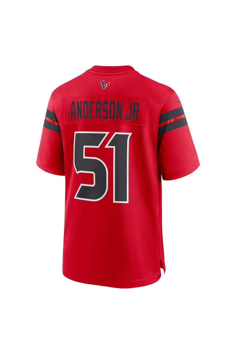 Men's Nike Will Anderson Jr. Red Houston Texans Alternate Game Jersey, Alternate, color, Red