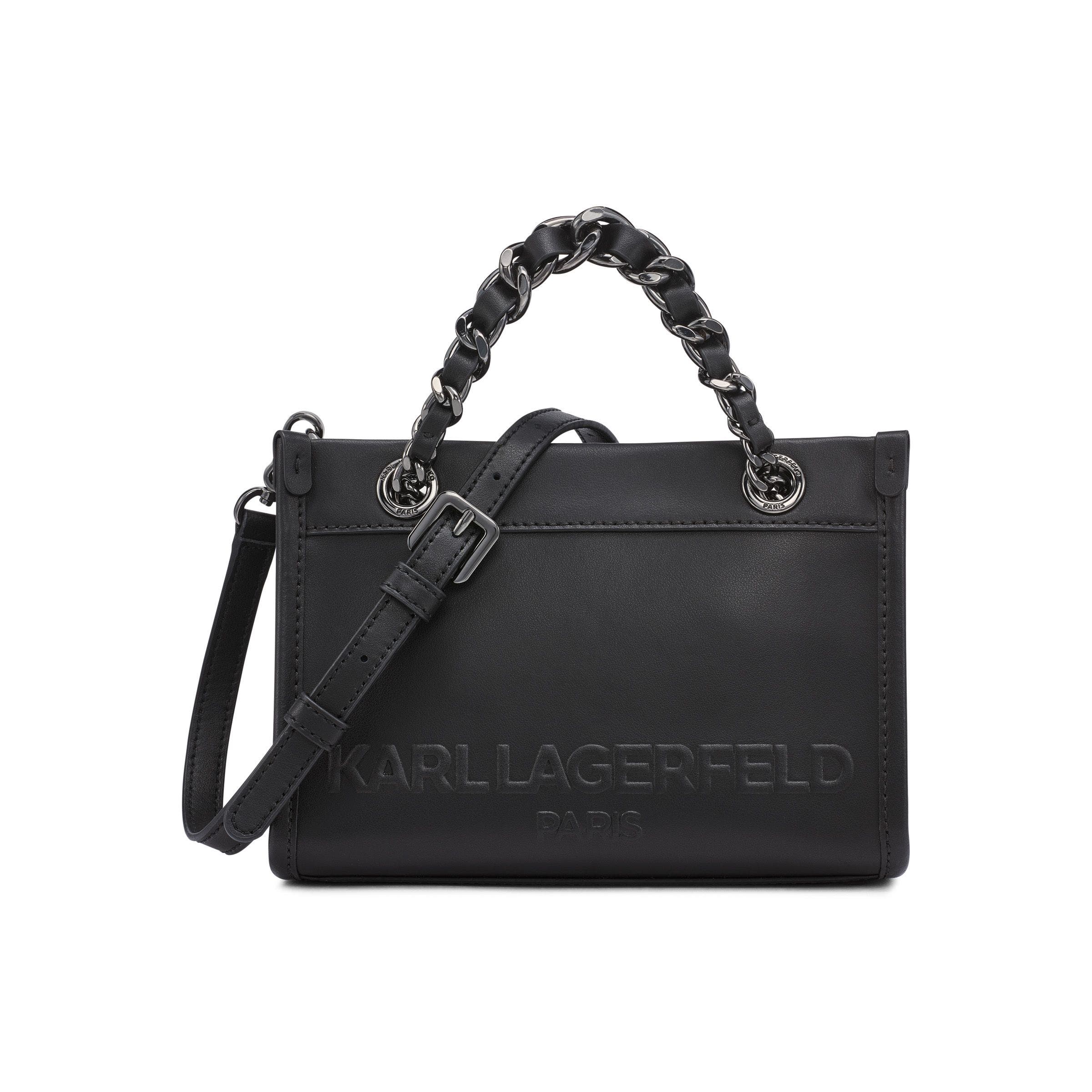 KARL LAGERFELD PARIS Savoie Crossbody, Main, color, Black