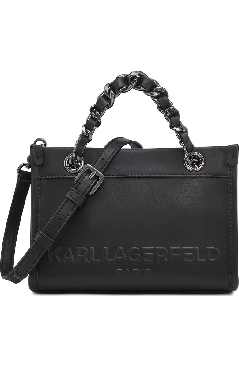 KARL LAGERFELD PARIS Savoie Crossbody, Main, color, Black