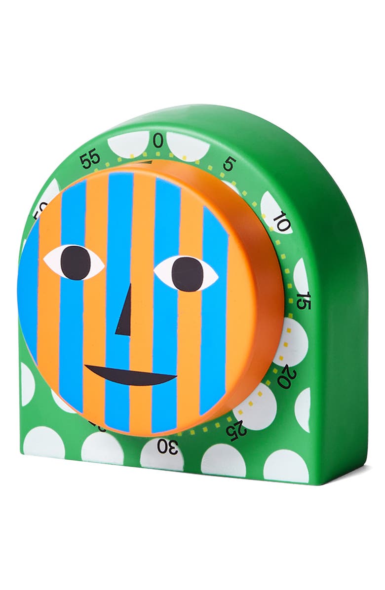 Areaware Everybody Kitchen Timer, Alternate, color, Green Multi