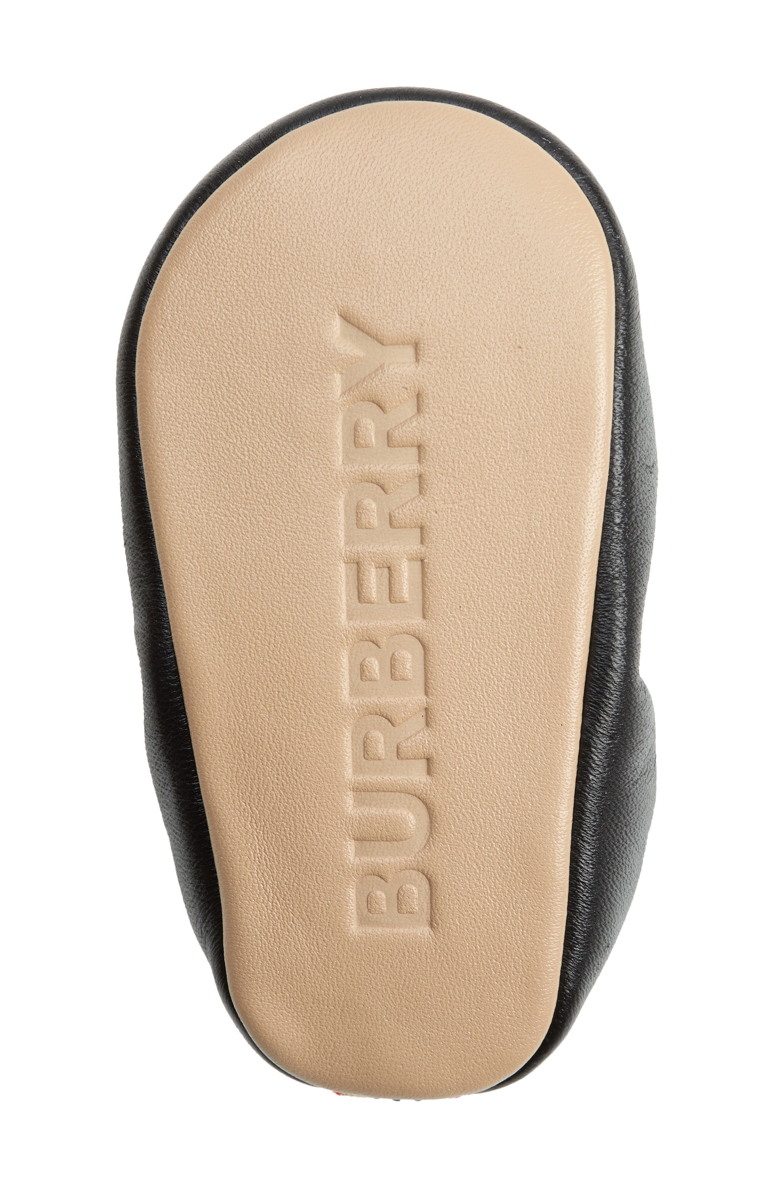 Burberry Layne Ballet Crib Shoe, Alternate, color, 