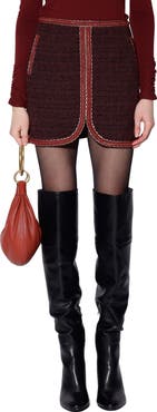 Walter Baker Elaine Tweed Miniskirt