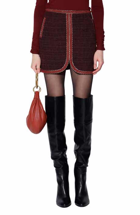 Walter Baker Elaine Tweed Miniskirt