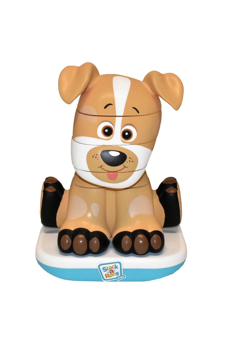 Stack-a-Roos Labrador Puppy 5 Piece Stacking Tower, Main, color, Multicolored