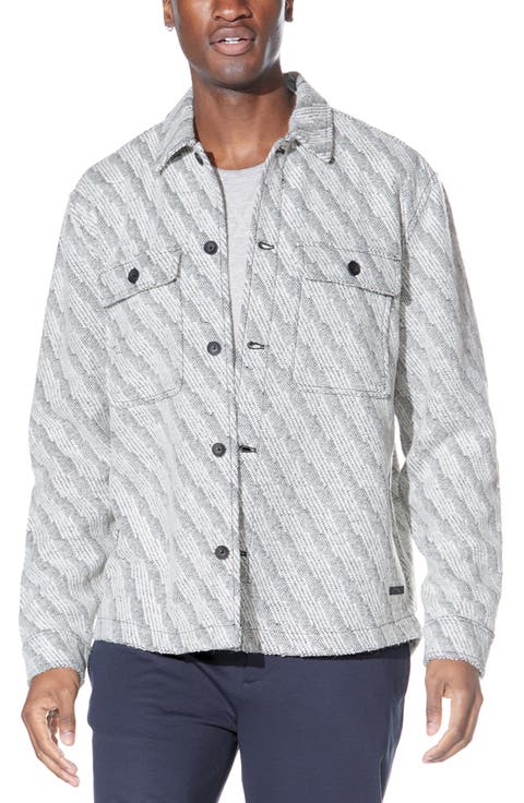Stripe Textured Overshirt