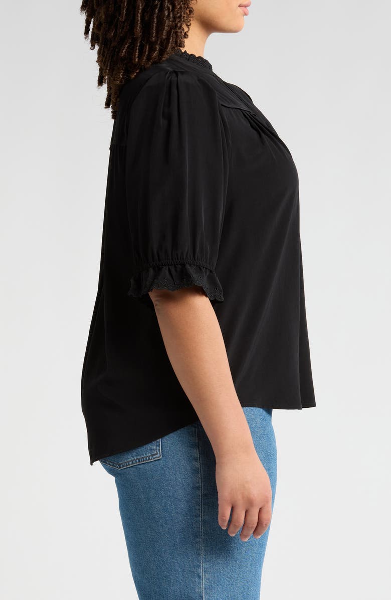 Wit & Wisdom Eyelet Peasant Blouse, Alternate, color, 
