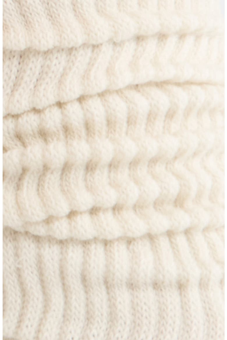 Athleisure Slouch Rib Crew Socks, Alternate, color, IVORY TOFU