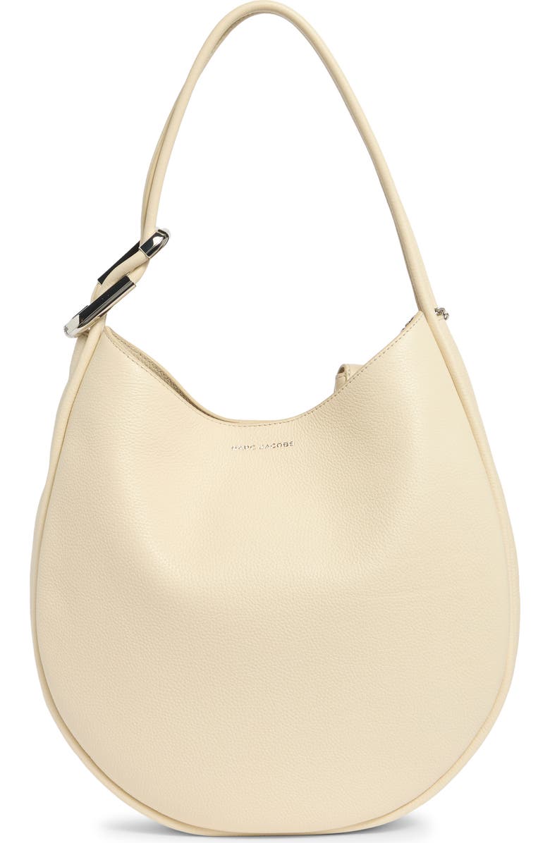 Marc Jacobs Large The Crescent Leather Shoulder Bag, Alternate, color, Cloud White