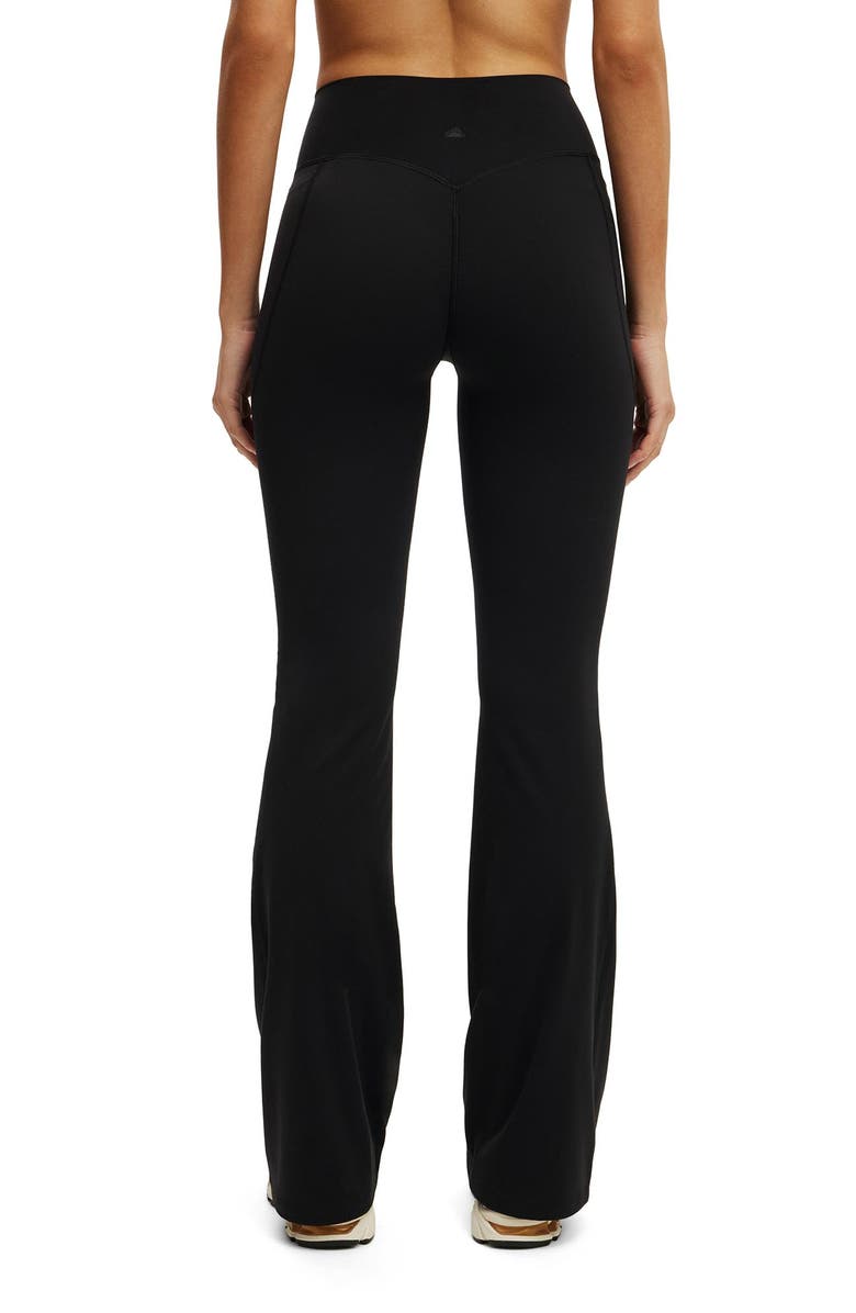 COTTON ON BODY Women's Active Ultra Luxe Invisible Scrunch Flare, Alternate, color, Black